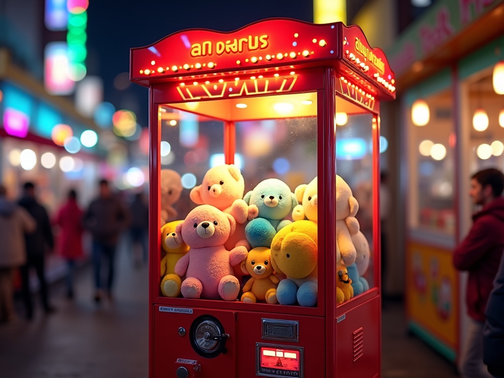 Claw machine με λούτρινα